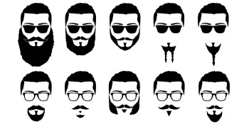 TecUnite 4 Pieces Beard Trimming Scissors Set Grooming Scissors for Men and Mustache Beard Comb Beard Grooming Trim Scissor Kit with Storage Bag Style 1 - product information 3