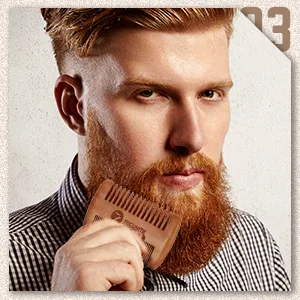 TecUnite 4 Pieces Beard Trimming Scissors Set Grooming Scissors for Men and Mustache Beard Comb Beard Grooming Trim Scissor Kit with Storage Bag Style 1 - product information 7