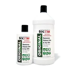 Tec Labs Tecnu Original Poison Oak  Ivy Outdoor Skin Cleanser - First Step in Poison Ivy Treatment 12 Fl Oz - 12oz vs 32 oz tecnu