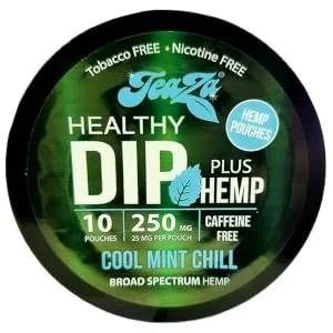 Teaza Herbal Energy Pouch Everyday Kick Bundle - 4 Pucks 2 Peppermint 2 Spicy Cinnamon Tobacco Replacement - Teaza Pouches