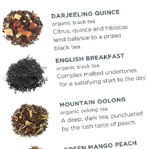 Tea Forte Organic Assorted Variety Tea Sampler Tea Tasting Tea Chest Gift Box with 40 Handcrafted Pyramid Tea Infuser Bags Black Tea Herbal Tea Oolong Tea Green Tea White Tea Assorted Classic Tea - product information 4