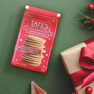 Tates Bake Shop Gingersnap Cookies Limited Edition Holiday Cookies 4 - 7 oz Bags - image