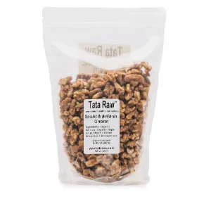 TATA RAW - Organic Sprouted Maple Walnuts - Cinnamon (1 lb) 1 Pound (Pack of 1) - Tata Raw Organic Cinnamon Flavor Sprouted Walnuts