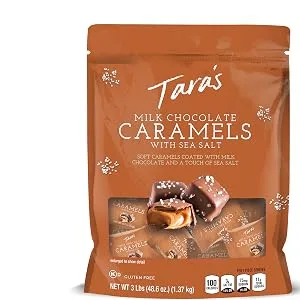 Taras All Natural Handcrafted Gourmet Original Madagascar Vanilla Caramel: Small Batch Kettle Cooked Creamy  Individually Wrapped - 20 Ounce - Tara, Tara