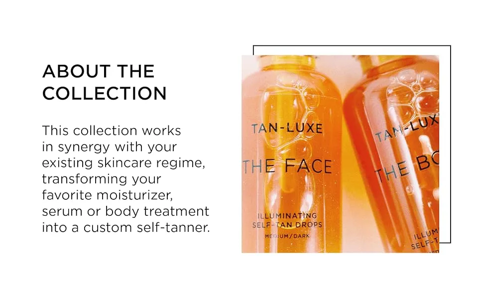 TAN-LUXE The Face - Illuminating Self-Tan Drops to Create Your Own Self Tanner 0.33 Fl Oz (Pack of 1) LightMedium - tan-luxe, tailor-made tanning, custom, tanning, self tan, body treatment, face treatment, skin care