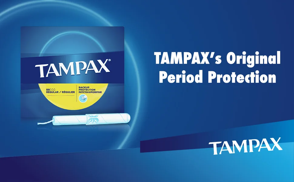 Tampax Tampons Regular Absorbency Cardboard Applicator Leakgaurd Skirt Unscented 40 Count - Tampax