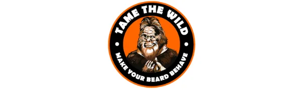 Tame The Wild Premium Beard Straightener - Ionic Anti-Scald Technology - Heated Beard Brush - 3 Temp Settings - Wooden Comb Included - Gift Set - Tame the Wild Logo