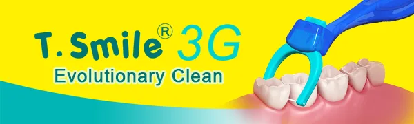 T.Smile Evolutionary Clean Dental Flossers, Kit of Handle(s) Plus Refillable Heads (1 Mid-Length Handle, +100 Extra Strength Refills) 1 Mid-length Handle +100 Extra Strength Refills - T.Smile 3G Evolutionary Clean