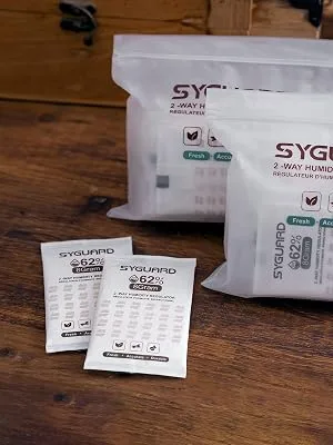 SyGuard 62% RH 2 Way Humidity Regulator | 8 Gram | 15-Count | with Resealable Bag (15) - product information 6