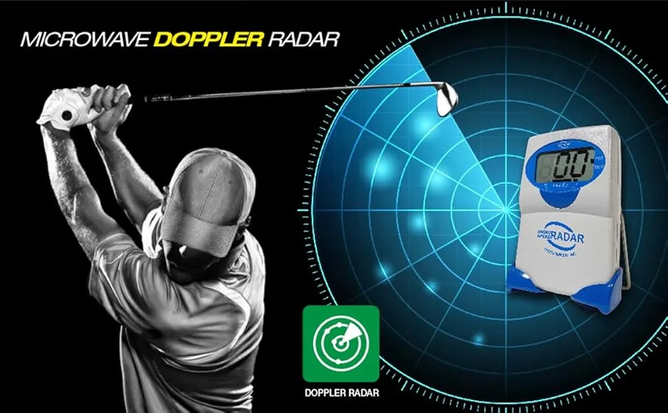 swing speed radar - Provides Accurate Personal Golf Club and Bat Swing Speeds 20 to 200 MPH. Doppler Radar Training Tool Establishes Training Consistency. Instant Speed Results - Doppler Radar Image