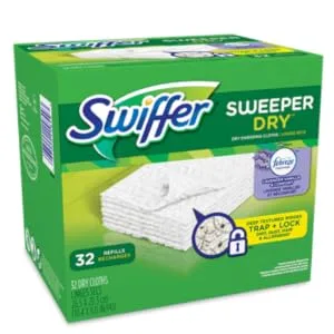 Swiffer Sweeper Dry Sweeping Pad, Multi Surface Refills for Dusters Floor Mop with Febreze Lavender Scent, 52 Count - product information 1