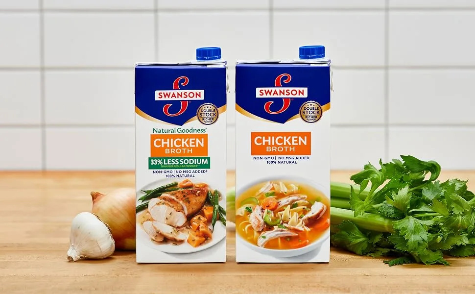 Swanson Natural Goodness Chicken Broth Carton - 32oz (Pack of 2) - swanson chicken broth, swanson broth, swanson low sodium broth, swanson organic chicken broth
