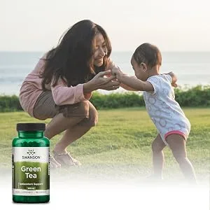 Swanson Green Tea Extract Supplement: 500 MG Green Tea Leaf Powder - Antioxidant Rich Supplements to AidWeight Management - 100 Capsules 2 Pack - Green tea for energy