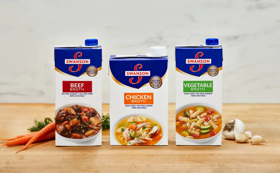 Swanson 50% Less Sodium Beef Broth, 32 oz. - swanson broth, swanson stock, swanson bone broth, swanson chicken broth, swanson chicken stock