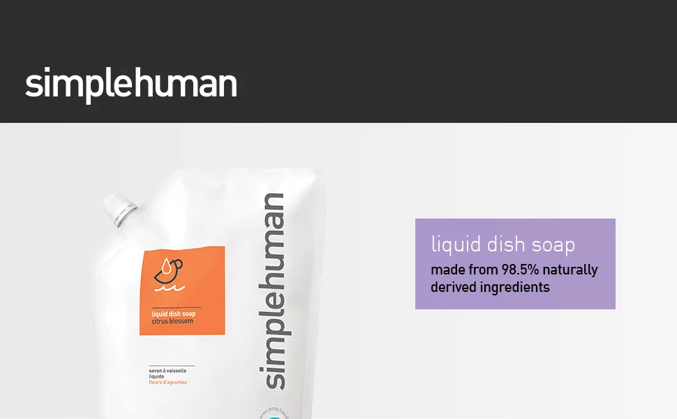 Simplehuman Citrus Blossom Dish Soap Refill Pouch - 34 Fl Oz - product information 1