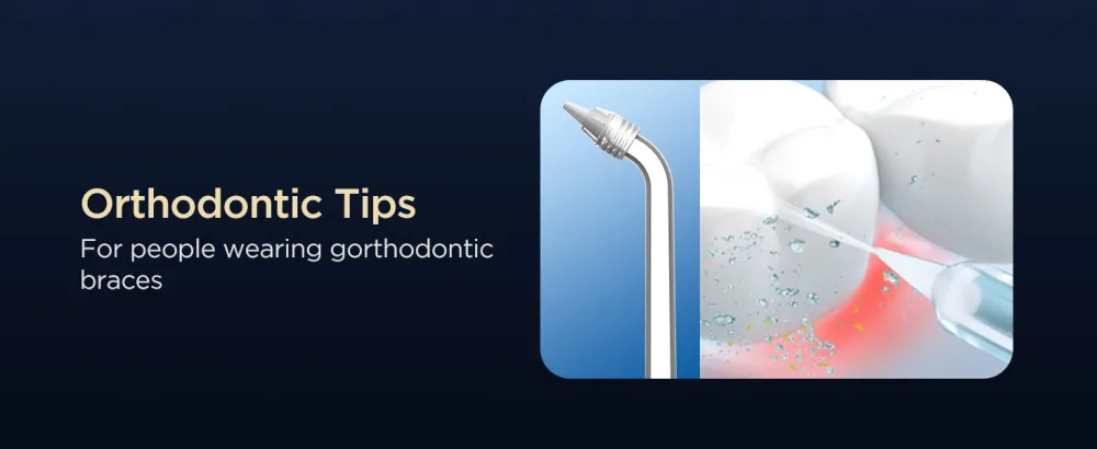 Water Flosser Teeth Cleaner Pick - Black - WATER FLOSSER