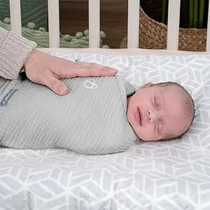 SwaddleMe by Ingenuity Original Swaddle 100% Cotton Criss Cross Polka Dot - Pack Of 3 - SwaddleMe by Ingenuity Original swaddle, 0-3 months, Size Small-Medium, 3 pack, Over the Rainbow