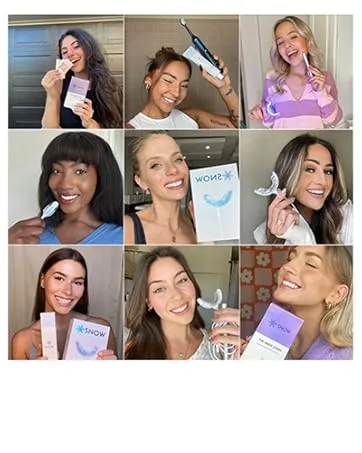 SNOW Teeth Brightening Purple Serum | Gentle & Enamel Safe Instant Brightening for Brighter Smile | Dental Care Hygiene & Tooth Care | Bright Smile for Events & Daily Confidence | 2 Month Supply - consumer smiles