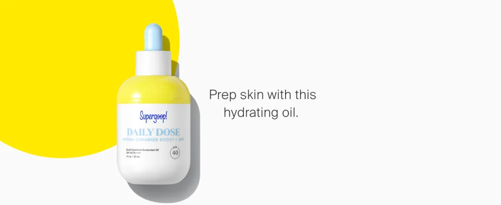 Supergoop! Glow Kit - Includes Glowscreen SPF 40 (0.5 oz) Full-Size Glow Stick SPF 50 (0.7 oz) and Glow Oil SPF 50 (1.0 fl oz) - Daily Dose Hydra-Ceramide + SPF