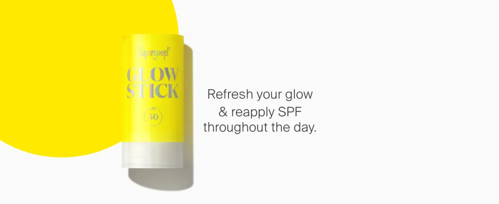 Supergoop! Glow Kit - Includes Glowscreen SPF 40 (0.5 oz) Full-Size Glow Stick SPF 50 (0.7 oz) and Glow Oil SPF 50 (1.0 fl oz) - Glow Stick