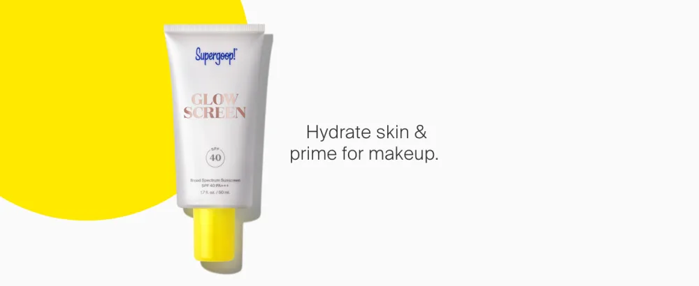 Supergoop! Glow Kit - Includes Glowscreen SPF 40 (0.5 oz) Full-Size Glow Stick SPF 50 (0.7 oz) and Glow Oil SPF 50 (1.0 fl oz) - Glowscreen