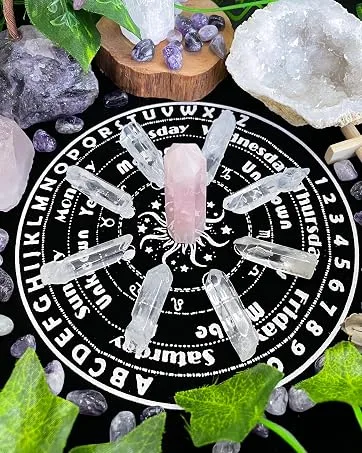 DUQGUHO Crystal Pendulums Amethyst Healing Crystal Quartz Pendulum Spiritual Hexagonal Pointed Cone Resin Pendants Witchcraft Energy Balancing Accessories Divination Dowsing Tools 1PC - ????