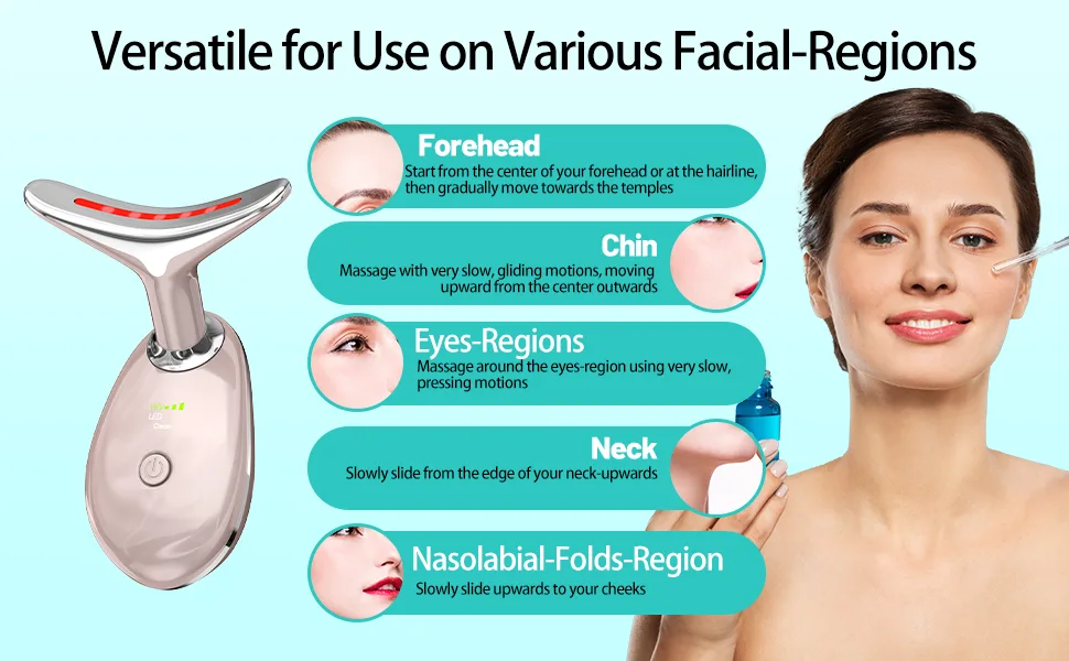 Red Light Therapy for Face Floverkity LED Face Massager RED Light Device at-Home Face Tool for Skin Care - Facial Light Therapy Devices face led light therapy red light therapy for face