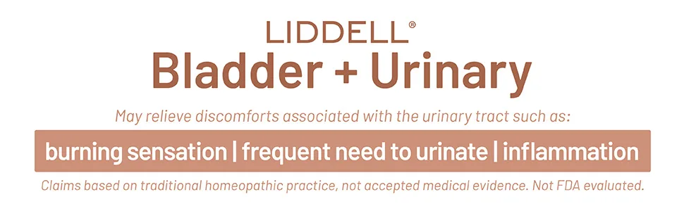 Liddell Homeopathic Bladder and Urinary Spray 1 Fluid Ounce - Liddell Menopause may relieve discomforts associated with the urinary tract. Not FDA evaluated.