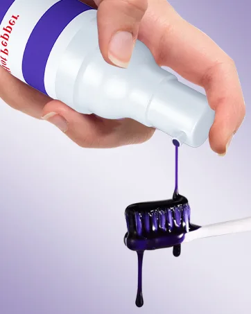 Hot Pepper Natural Purple Toothpaste for Teeth Whitening Color Corrector Purple Toothpaste Brighten Your Smile Gently 30ml - purple toothpaste