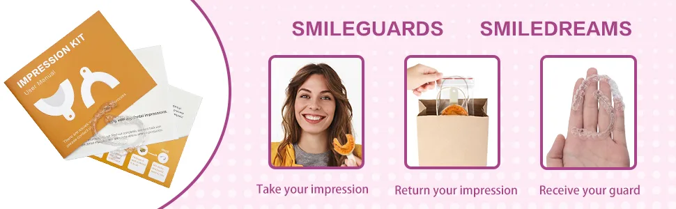 Dental Night Guard Retainers for Teeth Stability | at Home Kit for Perfect Fit Great for Replacement Retainers 1 Units for Upper and Lower Teeth - 2 Guards - guard