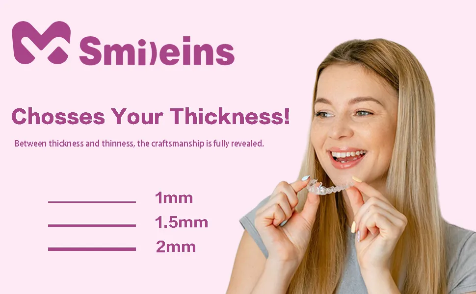 Dental Night Guard Retainers for Teeth Stability | at Home Kit for Perfect Fit Great for Replacement Retainers 1 Units for Upper and Lower Teeth - 2 Guards - smileins night guard