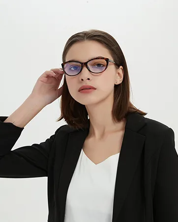 EYEURL Reading Glasses Half Frame Readers - Blue Light Blocking Computer Readers for Men and Women +0.50 Anti Glare/UV/Eye Strain Black 0.5 x - reading glasses