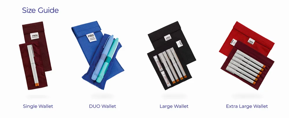 FRIO DUO Insulin Cooler Wallet - Keep Medication Cool for 45+ Hours Insulin Bag - Perfect for Travel and Everyday Use Black - Insulin Cooling Medication Storage Portable Medication Cooler