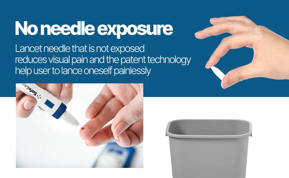 Lancet(30G 100Pieces) Diabetes Blood Glucose Testing Minimizing Pain Made in Korea - needle