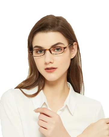 Lightweight Reading Glasses Flexible(Memory Plastic) Readers Men and Women 1 Black & 1 Brown 2.5 x - 655-7C5