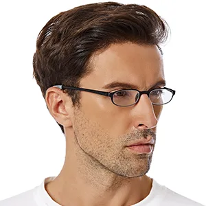 Lightweight Reading Glasses Flexible(Memory Plastic) Readers Men and Women 1 Black & 1 Brown 2.5 x - TR655C1300*300-3