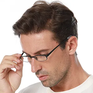 Lightweight Reading Glasses Flexible(Memory Plastic) Readers Men and Women 1 Black & 1 Brown 2.5 x - TR655C1300*300-4