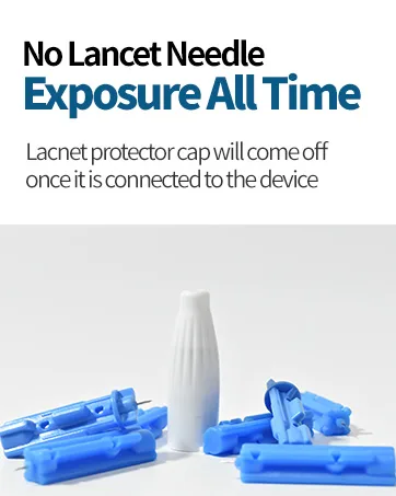 Set Safety Lancing Device + Lancets 1Box (30G/100Pieces) Minimizing Pain Made in Korea - lancet, lancing device