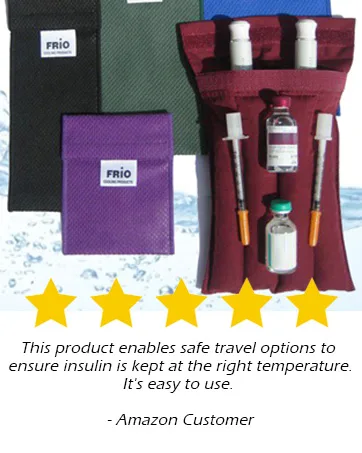 FRIO DUO Insulin Cooler Wallet - Keep Medication Cool for 45+ Hours Insulin Bag - Perfect for Travel and Everyday Use Red/Dark Red - Insulin Cooling Medication Storage Portable Medication Cooler