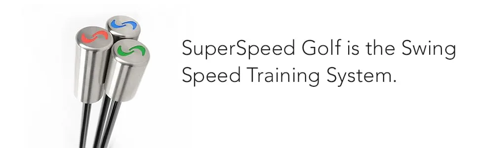SuperSpeed Golf | Swing Speed Training System | Increase Club Head Speed by 5%-8% | 3 Club Set with Online Instructional Videos Men's - SuperSpeed Altered Tagline