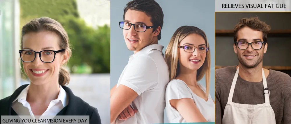 VIDEBLA Progressive Multifocus Reading Glasses Blue Light Blocking Women/Men Computer Readers with Spring Hinge (2 Mix Color 2.75) 2 Mix Color 2.75 x - VIDEBLA Blue Light Blocking Reading Glasses
