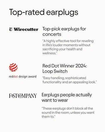 Loop Engage 2 Plus Ear Plugs Everyday Noise Relief with Clear Speech for Social Gatherings Work Conversation Parenting & Noise Sensitivity 16 dB Noise Reduction + Mute for Extra Coverage - Loop Noise Reducing Earplugs
