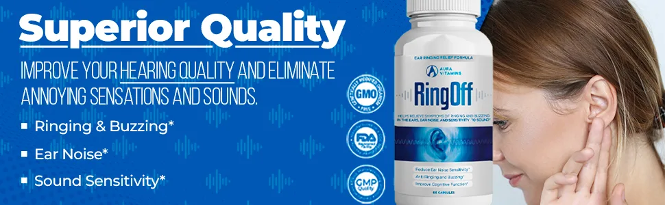 Ring Off Tinnitus Relief: Natural Solutions for Quieting Ear Ringing & Restoring Inner Peace - Hearing Health Support with Effective Remedies & Tips 60ct. (1) - product information 8