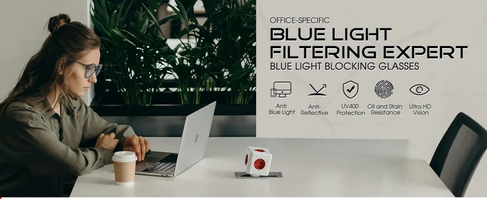 ATTCL Unisex Blue Light Blocking Glasses Eyeglasses Frame Anti Blue Ray Computer Game Glasses Black-all as the pictures - Blue light blocking glasses