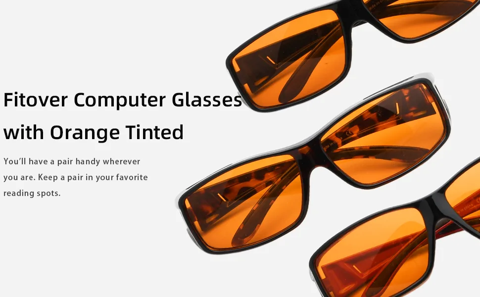 BLUELESS Fitover Glasses for Computer Blue Blocking with Orange Tinted Sleep Glasses Black 05-black-100% Blue Light Blocking - BLUELESS Blue Light Blocking Computer Glasses Men Women Full Computer Reading/Gaming/TV/Phones