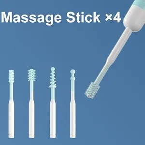 Ear Wax Removal Tool Ear Pick with 1080P HD Camera Earwax Cleaning Kit with 12 Replacement Tips Upgraded Ear Massage Mode and LED Light Wireless Otoscope Ear Camera for iOS & Android (White) - ear massage stick