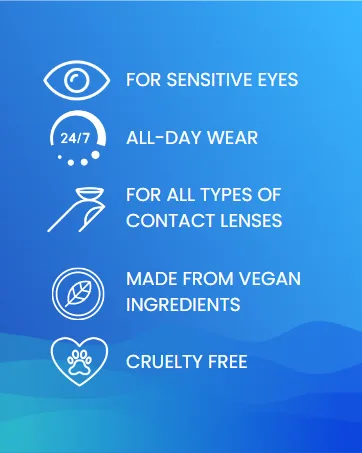 Cruelty-Free Multi-Purpose Contact Lenses Solution - Travel Size Contact Lens Solution Mild Contact Solution for Contact Lenses Cleans & Conditions Eye Contacts by Clear Conscience 3 Fl oz - multi purpose contact lens solution