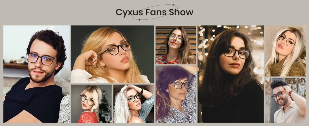 Cyxus Blue Light Blocking Glasses Men Women Computer Gaming Glasses Rectangle TR90 frame Anti Eyestrain UV400 Black 03-matte Black 8208 - product information 24