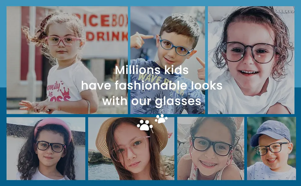 Cyxus Kids Blue Light Blocking Glasses Computer Game Spring Hinges Eyeglasses for Boys Girls Age 6-15 - Millions Kids Enjoy Digital Life with Cyxus Glasses