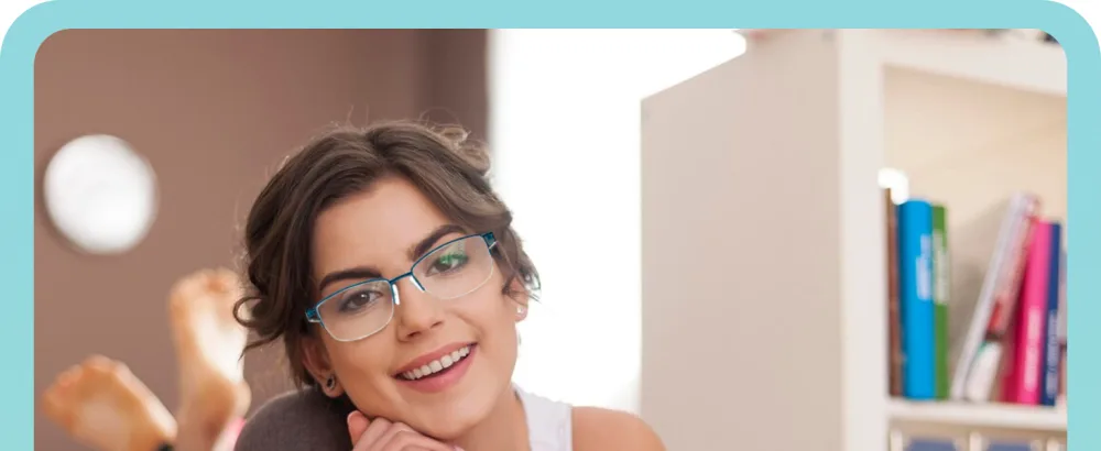 LianSan Metal Zero Top Progressive Multifocus Reading Glasses - for Women Half-Rim Blue Light Blocking Readers Clear Top Pink 2.50 Pink 2.5 Diopters - product information 26